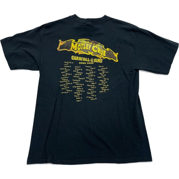 Motley Crue Carnival Of Sins 2005 Anvil Vintage Tour Concert Shirt Size Medium - Picture 2 of 7
